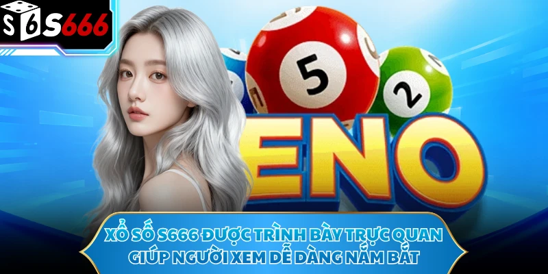 Xổ số S666 được trình bày trực quan, giúp người xem dễ dàng nắm bắt